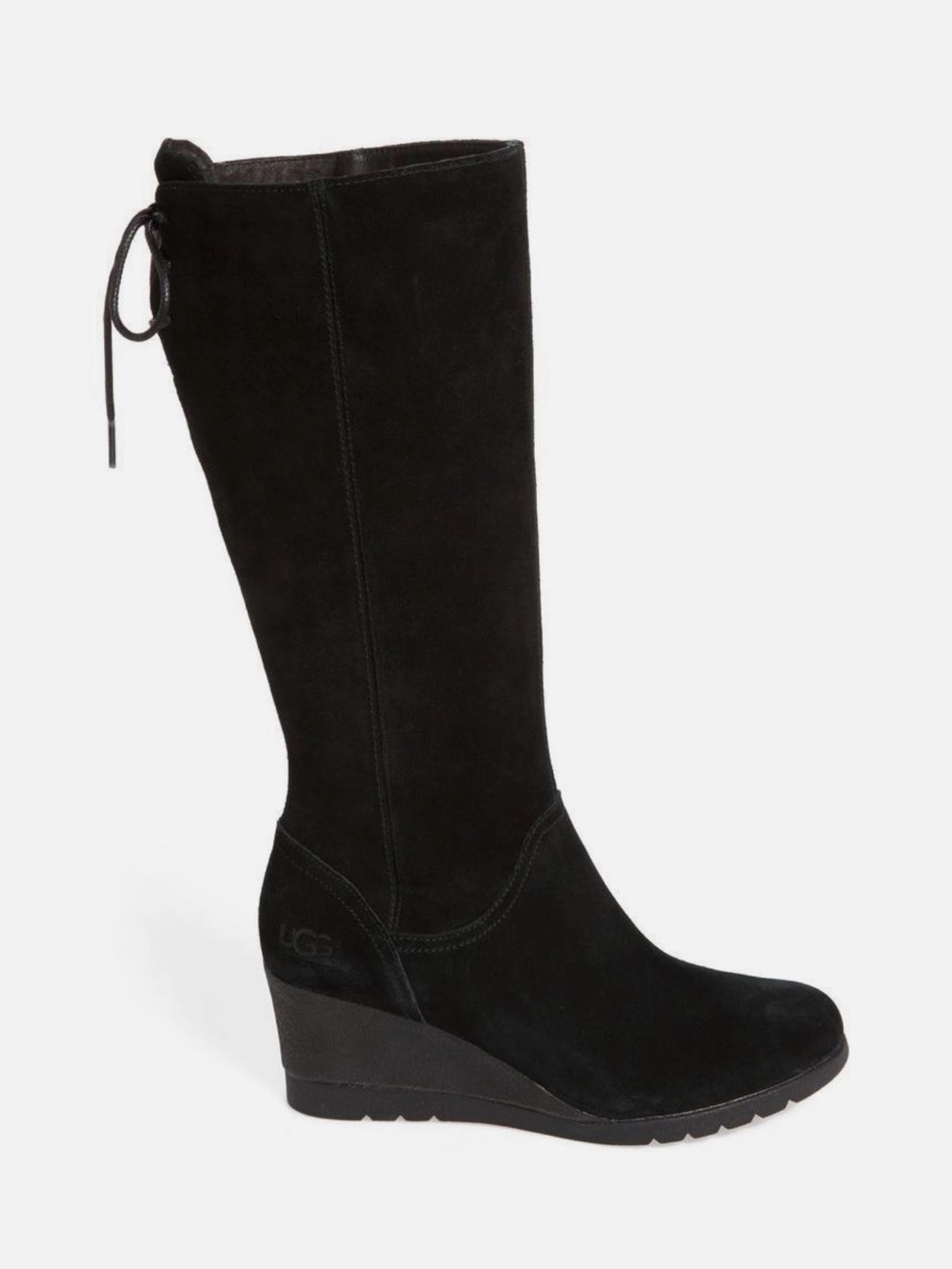 UGG — Black Suede Dawna Boots — Size 7.5